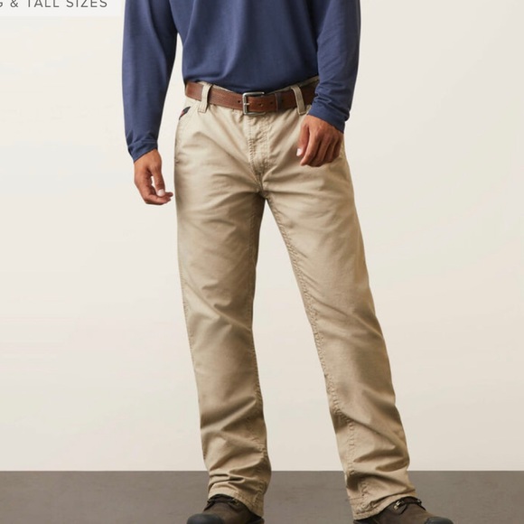Ariat Pants Ariat Khaki Flame Resistant M4 Relaxed Workhorse Boot
